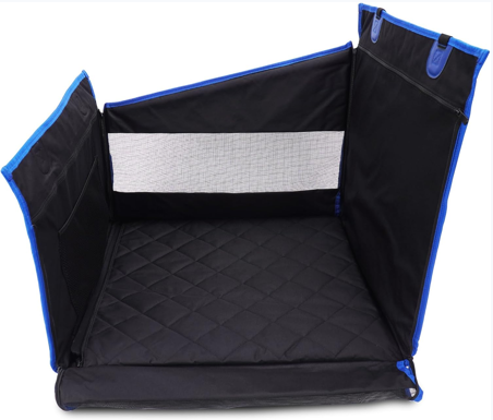 Large Dog Car Seat with Mesh Window – Waterproof Hammock Seat Cover with Harness Compatibility | FedoraZeno