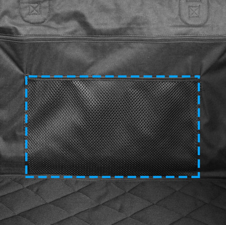 Large Dog Car Seat with Mesh Window – Waterproof Hammock Seat Cover with Harness Compatibility | FedoraZeno